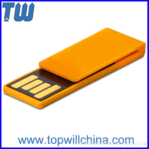 Plastic Paper Clip Usb Flashdrive Logo Printing